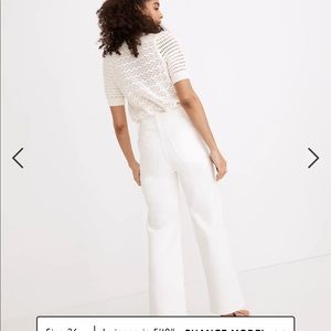 Madewell perfect vintage wide leg crop tile white